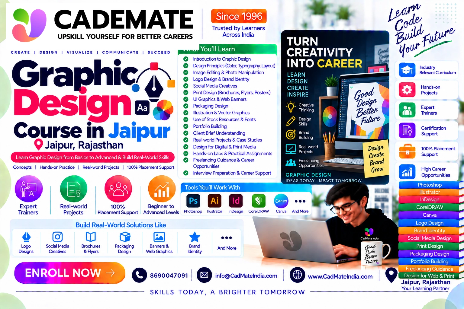 Graphic Design course in Jaipur at CadMate India